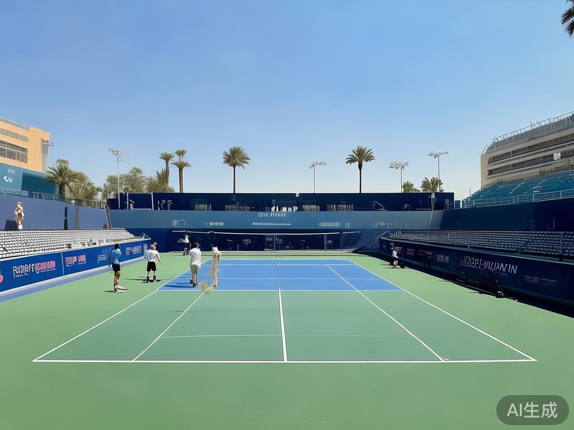 一个典型的案例是迪拜网球公开赛，该赛事凭借完美的场